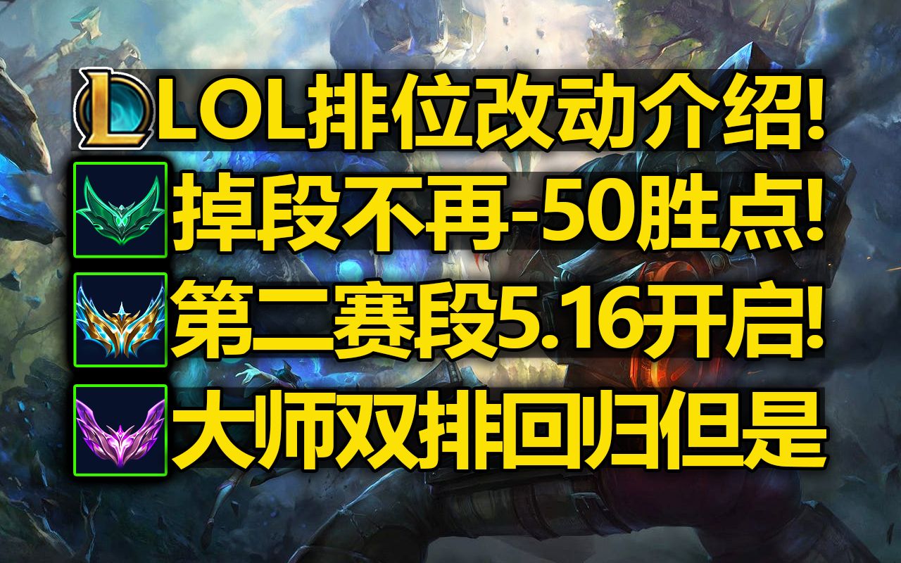 lol掉段会有提示吗_lol掉段再上有晋级赛吗_lol段位会掉吗